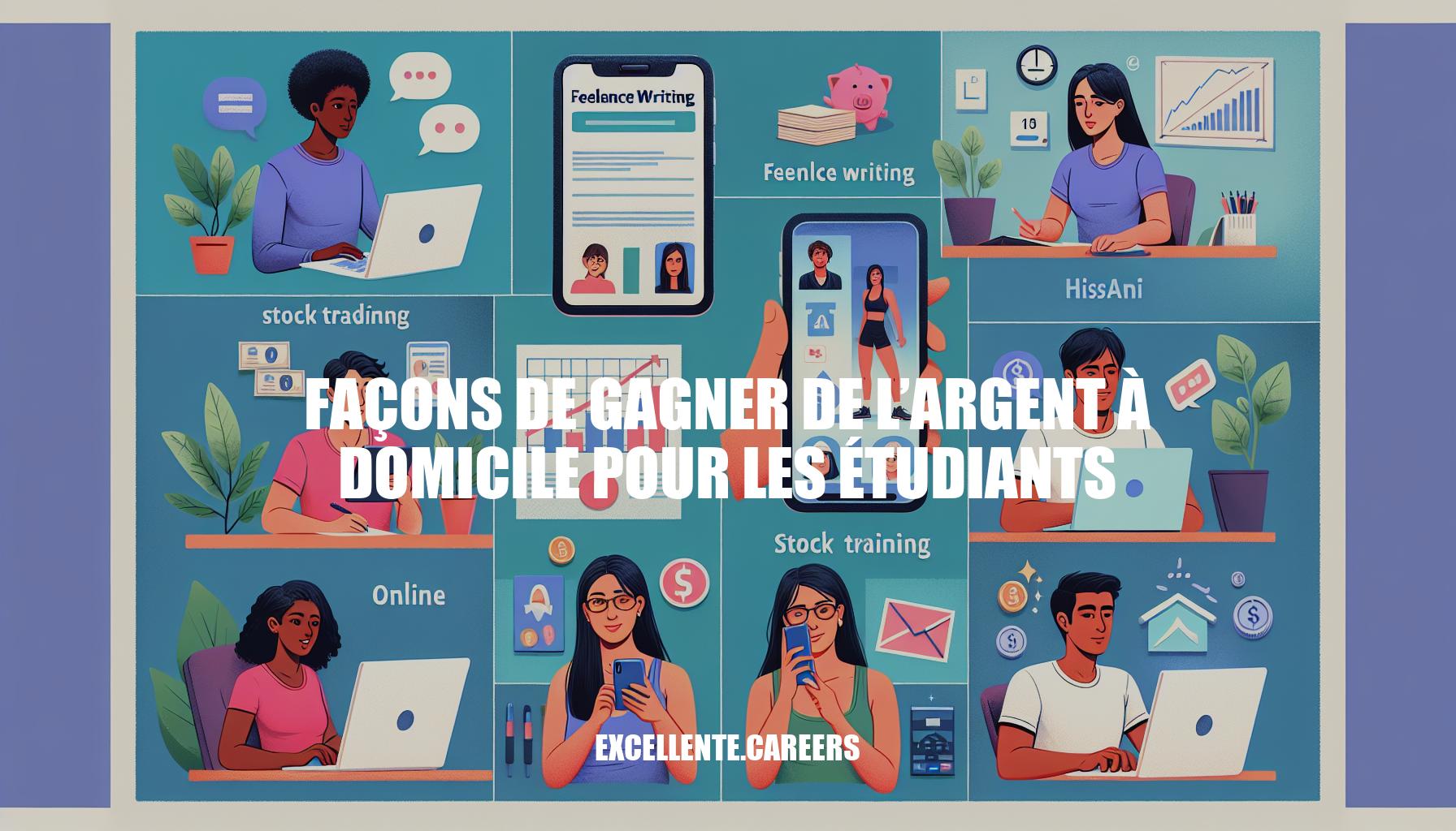 10 Façons de gagner de l’argent à domicile pour les étudiants