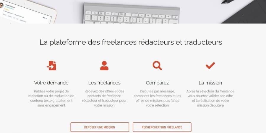 La plateforme des freelances rédacteurs et traducteurs qui vous permet de trouver le prestataire idéal pour votre projet.