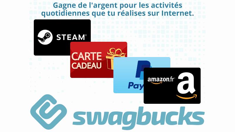 Vous pouvez gagner des cartes-cadeaux gratuites pour vos activités quotidiennes en ligne avec Swagbucks.