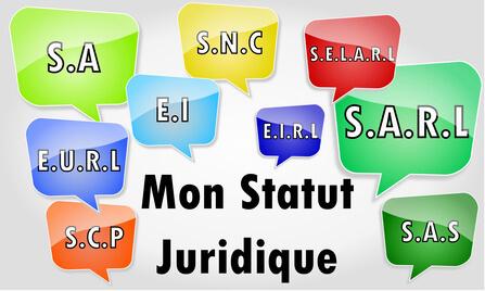 Différents types de statuts juridiques pour les entreprises en France.