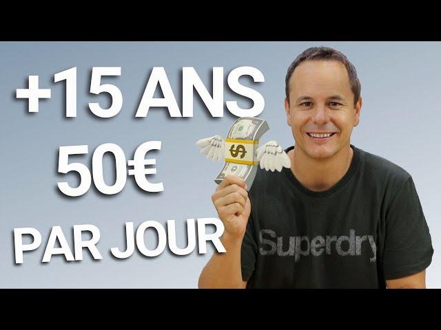 Un homme tient une liasse de billets de 50 euros avec des ailes.