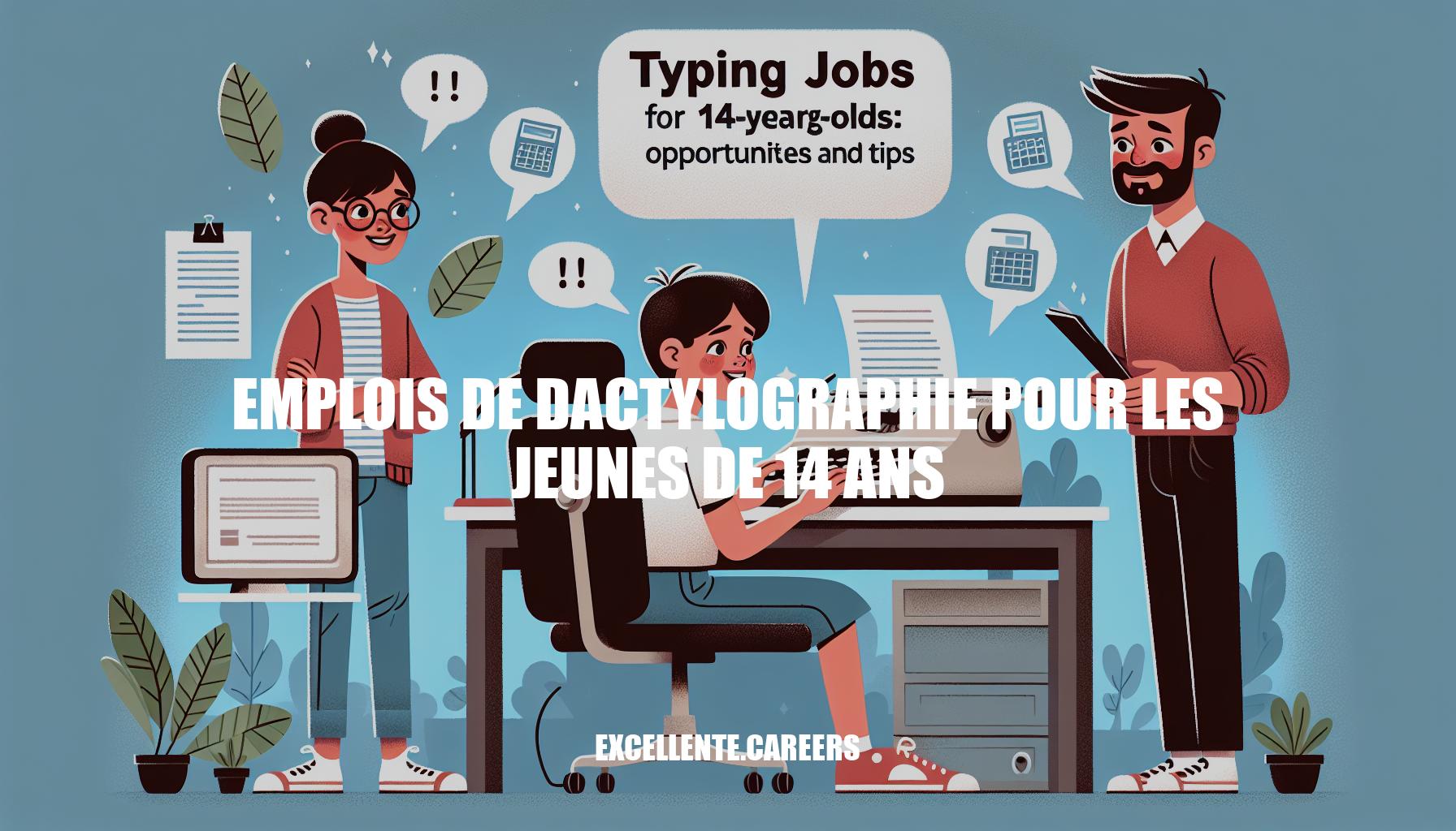 Emplois de dactylographie pour les jeunes de 14 ans: Possibilités et Conseils