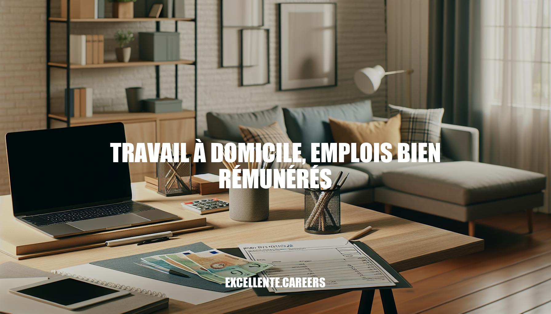 Travail à domicile, emplois bien rémunérés